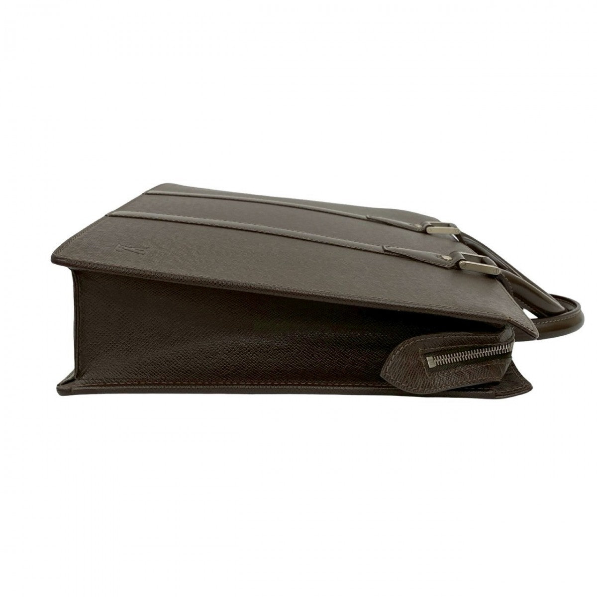 LOUIS VUITTON Business bag leather Brown Taiga Porto Documan Rozan
