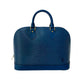LOUIS VUITTON Handbag Epi Leather blue Epi Alma PM