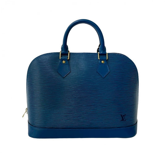 LOUIS VUITTON Handbag Epi Leather blue Epi Alma PM