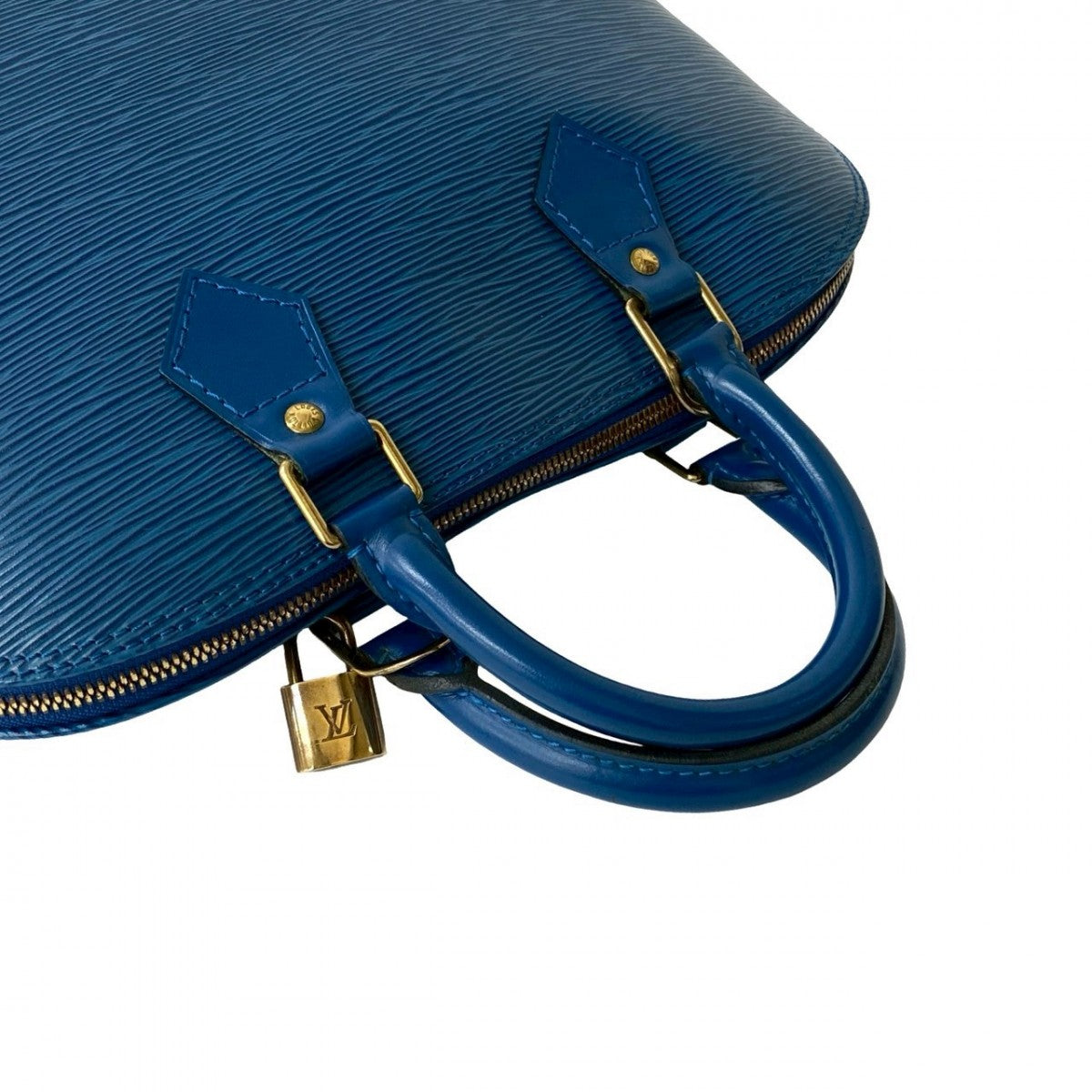LOUIS VUITTON Handbag Epi Leather blue Epi Alma PM
