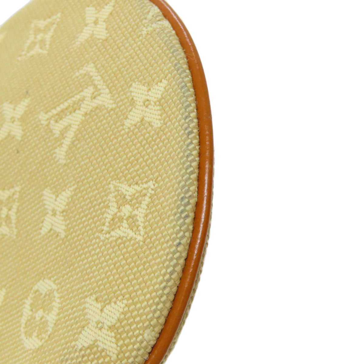 LOUIS VUITTON Coin case M92452 Monogram mini run beige Portonet Ron Women Used Authentic