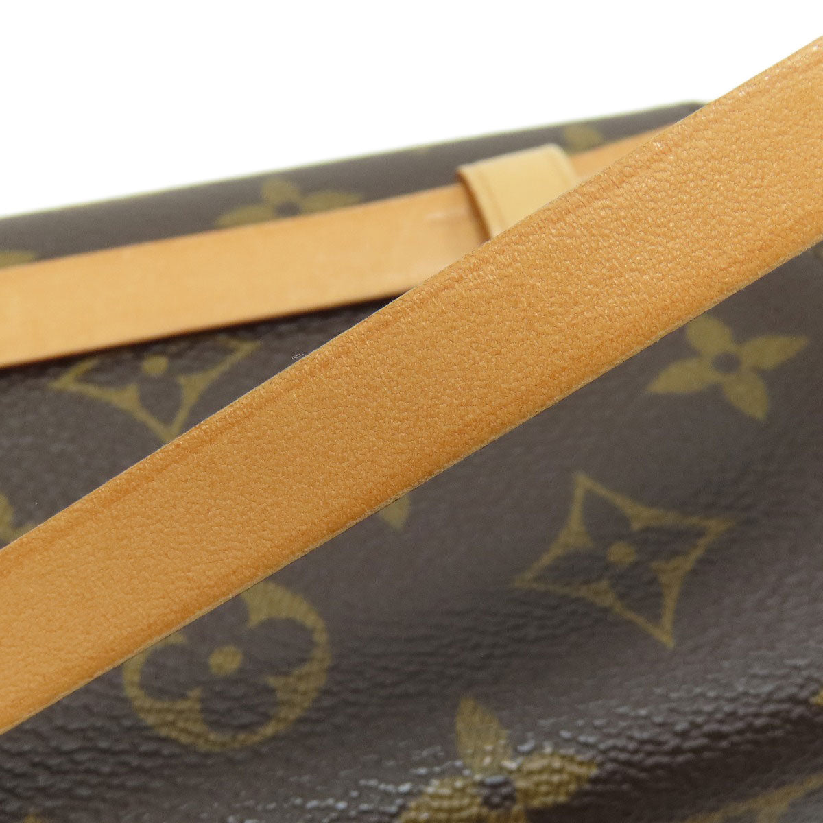LOUIS VUITTON Hip bag M51855 Monogram canvas Brown Pochette Florentine Women Used Authentic