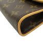LOUIS VUITTON Hip bag M51855 Monogram canvas Brown Pochette Florentine Women Used Authentic