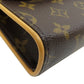 LOUIS VUITTON Hip bag M51855 Monogram canvas Brown Pochette Florentine Women Used Authentic