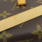 LOUIS VUITTON Hip bag M51855 Monogram canvas Brown Pochette Florentine Women Used Authentic