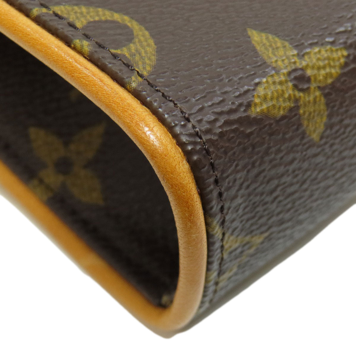 LOUIS VUITTON Hip bag M51855 Monogram canvas Brown Pochette Florentine Women Used Authentic