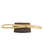 LOUIS VUITTON Hip bag M51855 Monogram canvas Brown Pochette Florentine Women Used Authentic