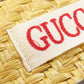 GUCCI Tote Bag 648841 straw beige Children 3D Apple Women Used Authentic