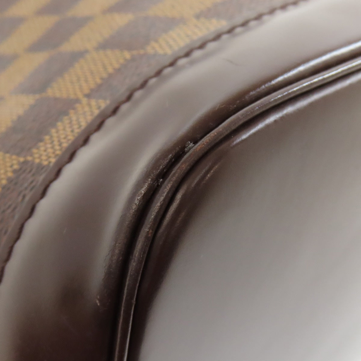 LOUIS VUITTON Handbag N51131 Damier canvas Brown Alma PM Women Used Authentic