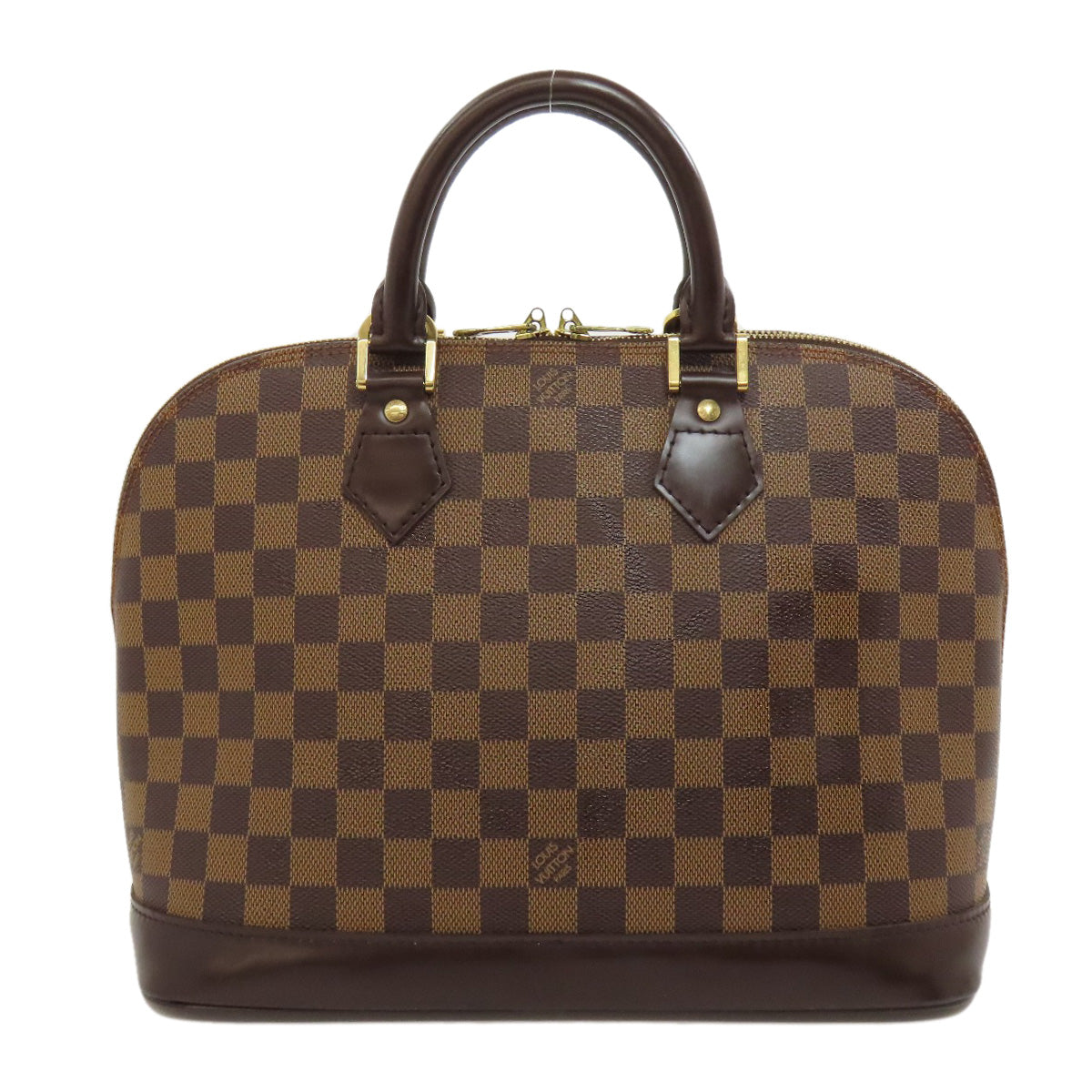 LOUIS VUITTON Handbag N51131 Damier canvas Brown Alma PM Women Used Authentic