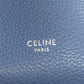 CELINE Shoulder Bag Calfskin blue Sangle Bucket Small
