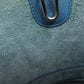 CELINE Shoulder Bag Calfskin blue Sangle Bucket Small