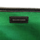 BALENCIAGA Handbag 339933 wool green Navy kabas S Women Used Authentic