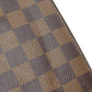 LOUIS VUITTON Long Wallet Purse N60015 Damier canvas Brown Zippy wallet old