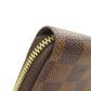 LOUIS VUITTON Long Wallet Purse N60015 Damier canvas Brown Zippy wallet old