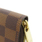 LOUIS VUITTON Long Wallet Purse N60015 Damier canvas Brown Zippy wallet old