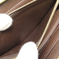 LOUIS VUITTON Long Wallet Purse N60015 Damier canvas Brown Zippy wallet old