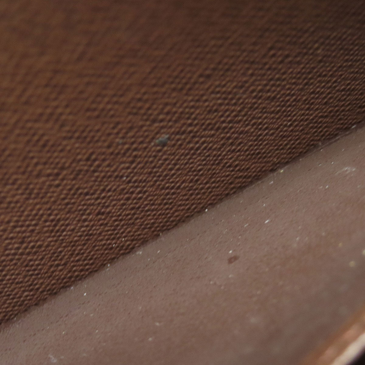 LOUIS VUITTON Long Wallet Purse N60015 Damier canvas Brown Zippy wallet old