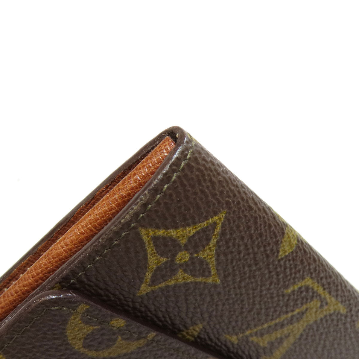 LOUIS VUITTON Long Wallet Purse M61723 Monogram canvas Brown Portefeuille Credit Women Used Authentic