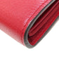 GUCCI Long Wallet Purse 401232 leather Red GG Marmont Chain Wallet Women Used Authentic