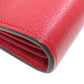 GUCCI Long Wallet Purse 401232 leather Red GG Marmont Chain Wallet Women Used Authentic