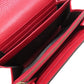 GUCCI Long Wallet Purse 401232 leather Red GG Marmont Chain Wallet Women Used Authentic