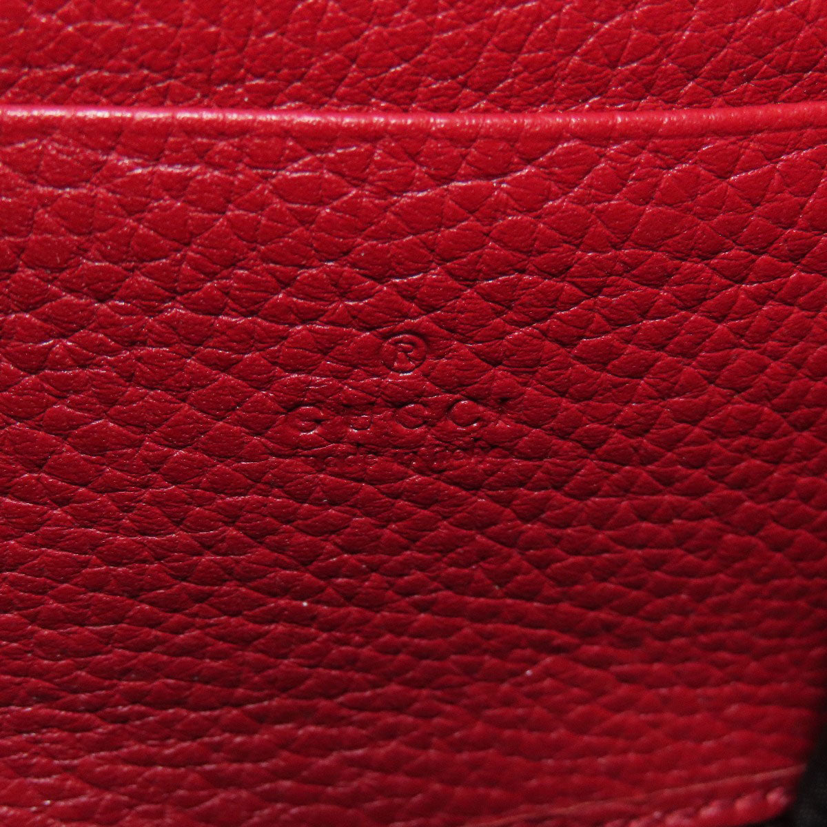 GUCCI Long Wallet Purse 401232 leather Red GG Marmont Chain Wallet Women Used Authentic