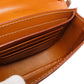 SAINT LAURENT Shoulder Bag leather Brown logo Women Used Authentic