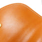 SAINT LAURENT Shoulder Bag leather Brown logo Women Used Authentic