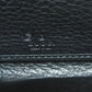GUCCI Long Wallet Purse 449347 leather black Interlocking G Women Used Authentic