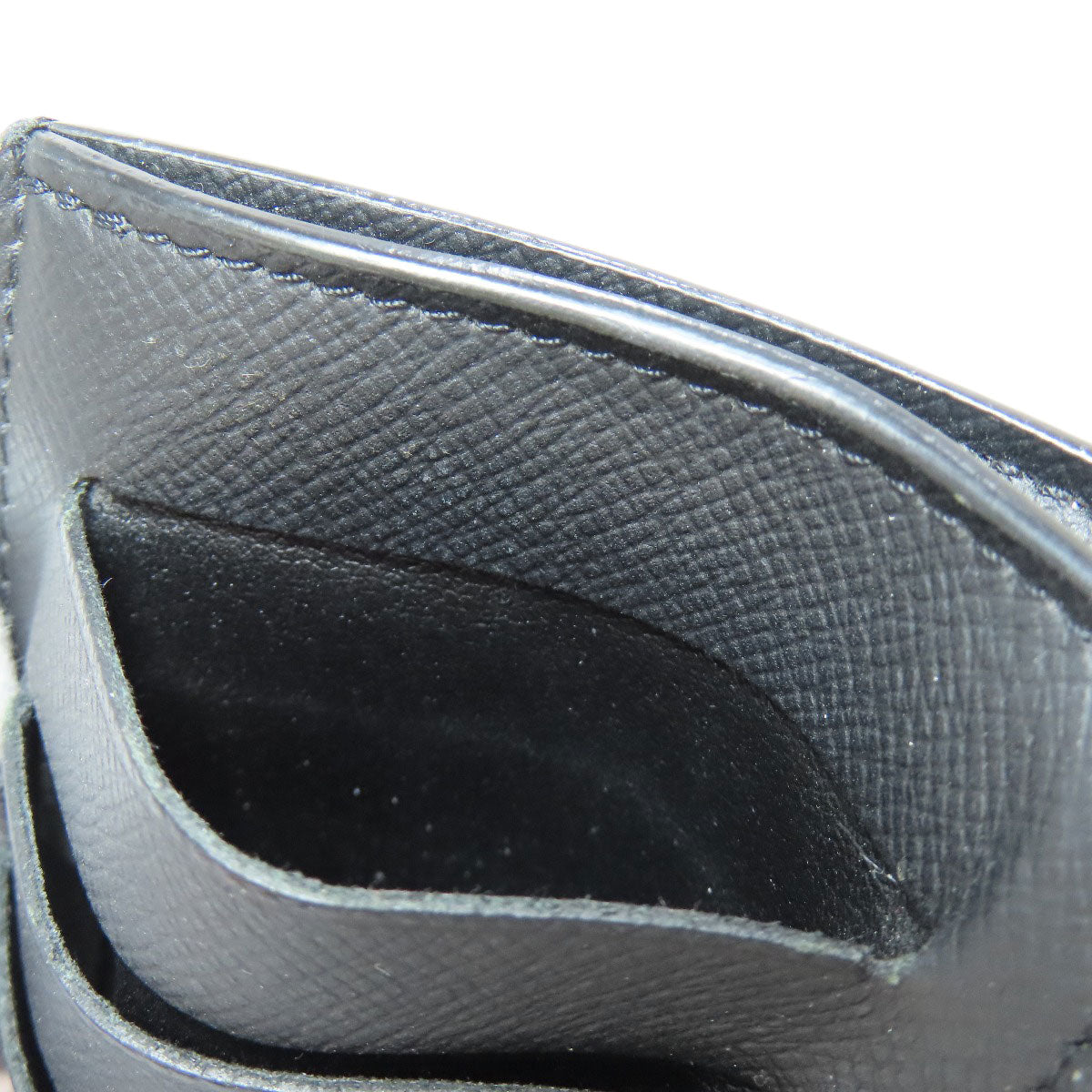 LOUIS VUITTON Coin case N64038 Damier canvas black Coin card holder mens Used Authentic