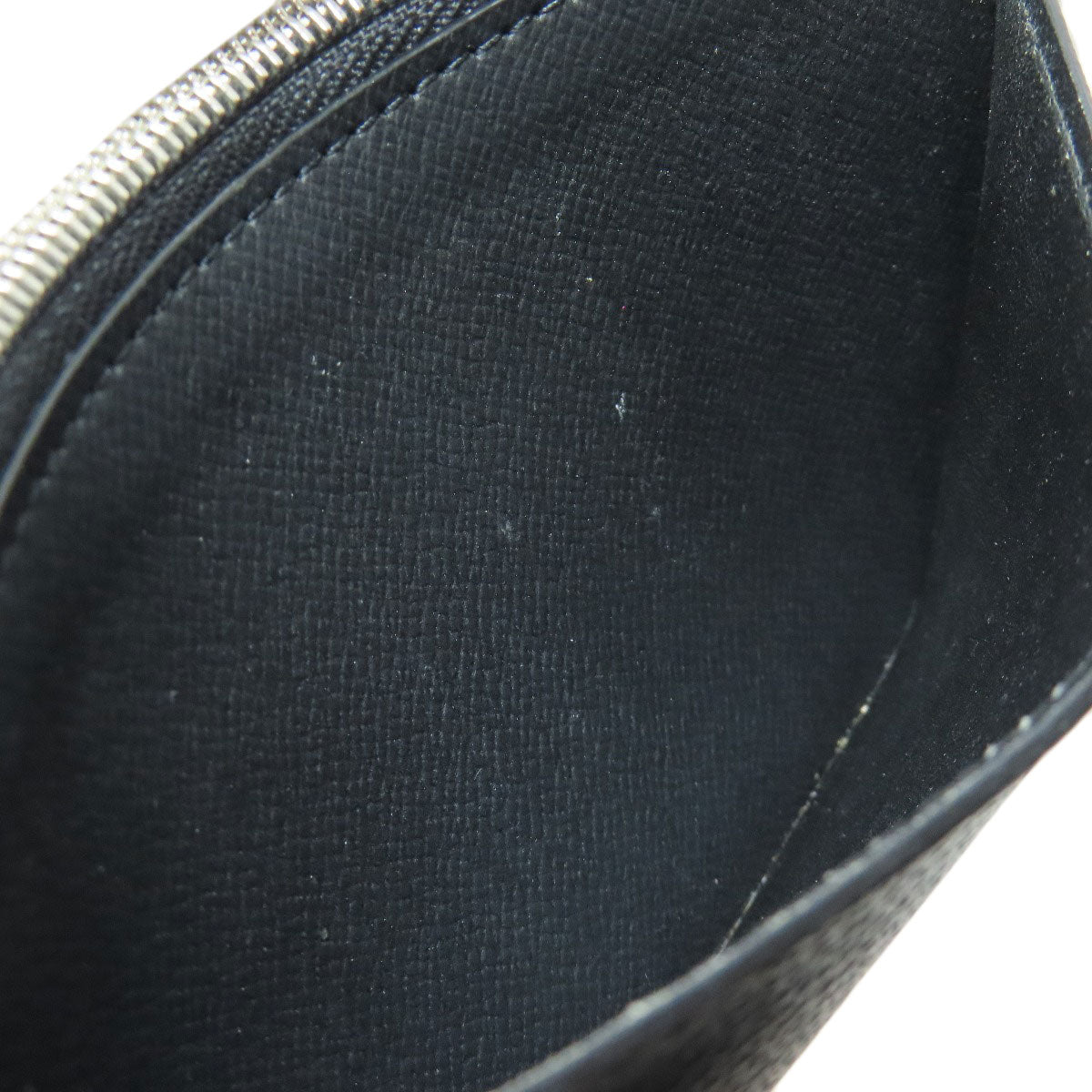 LOUIS VUITTON Coin case N64038 Damier canvas black Coin card holder mens Used Authentic