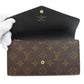 LOUIS VUITTON Long Wallet Purse M80726 Monogram Giant Brown Portefeuille Sara Women Used Authentic
