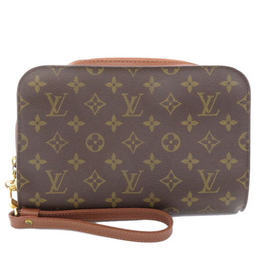 LOUIS VUITTON business bag M51790 Monogram canvas Brown Orsay mens Used Authentic