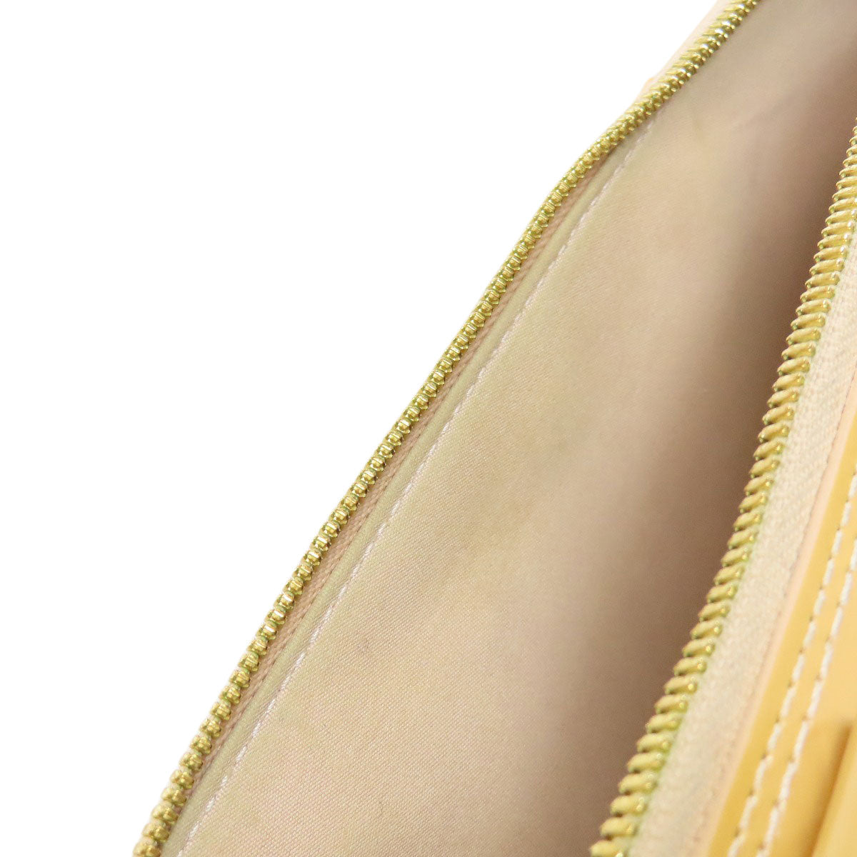 LOUIS VUITTON Handbag M91610 Vernis yellow Alma MM Women Used Authentic