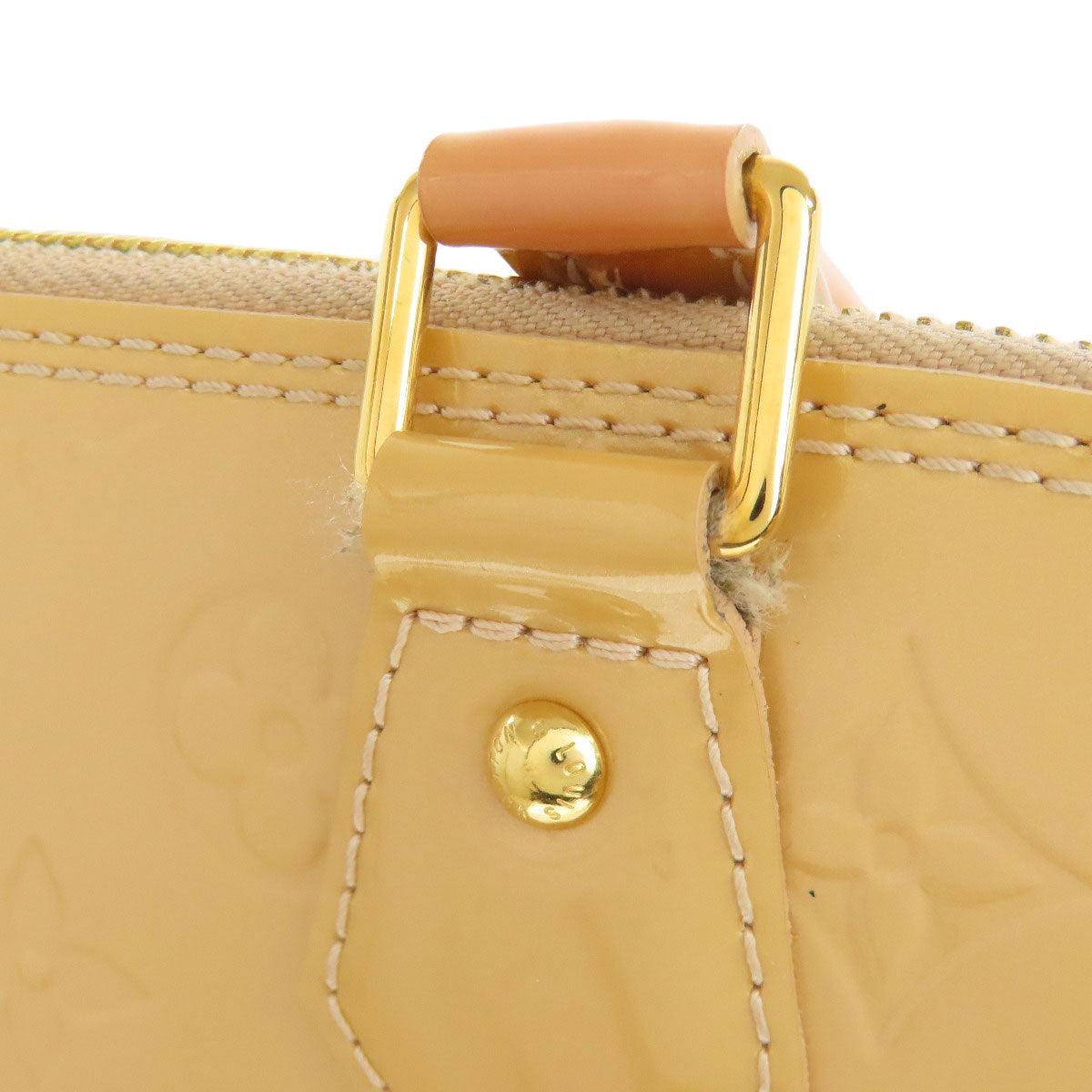 LOUIS VUITTON Handbag M91610 Vernis yellow Alma MM Women Used Authentic