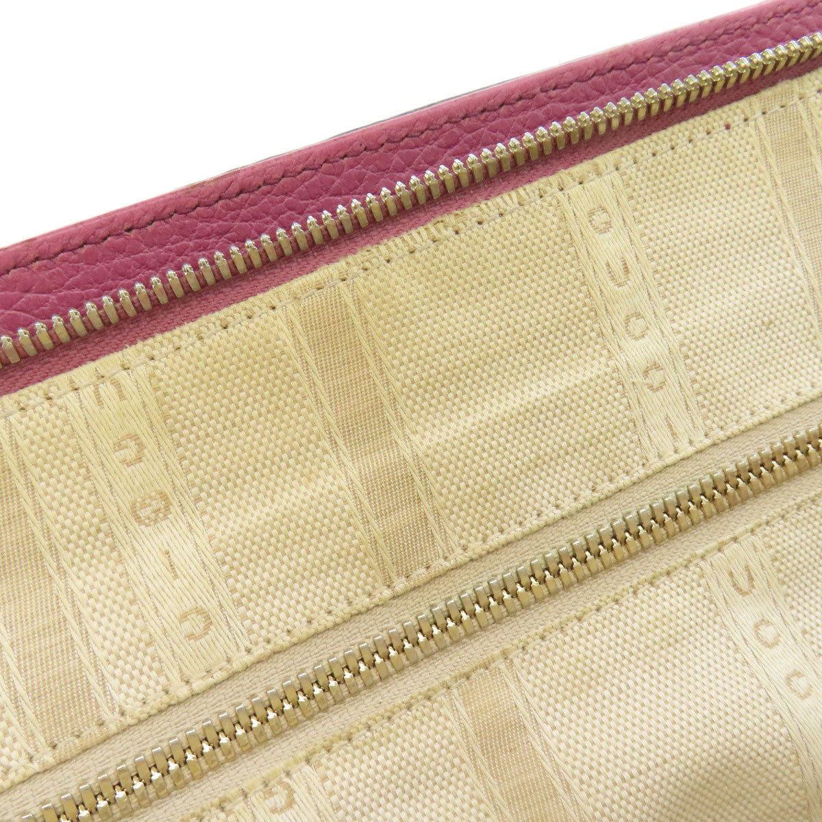 GUCCI Tote Bag 391987 leather pink 2WAY Women Used Authentic