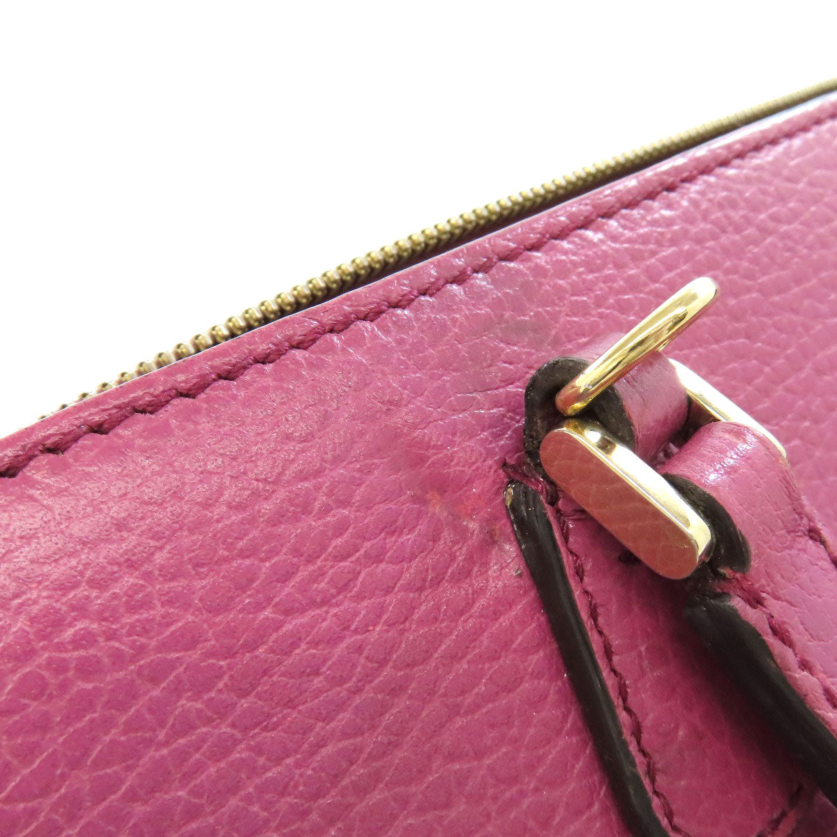 GUCCI Tote Bag 391987 leather pink 2WAY Women Used Authentic