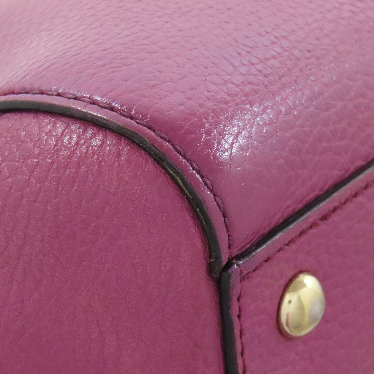 GUCCI Tote Bag 391987 leather pink 2WAY Women Used Authentic