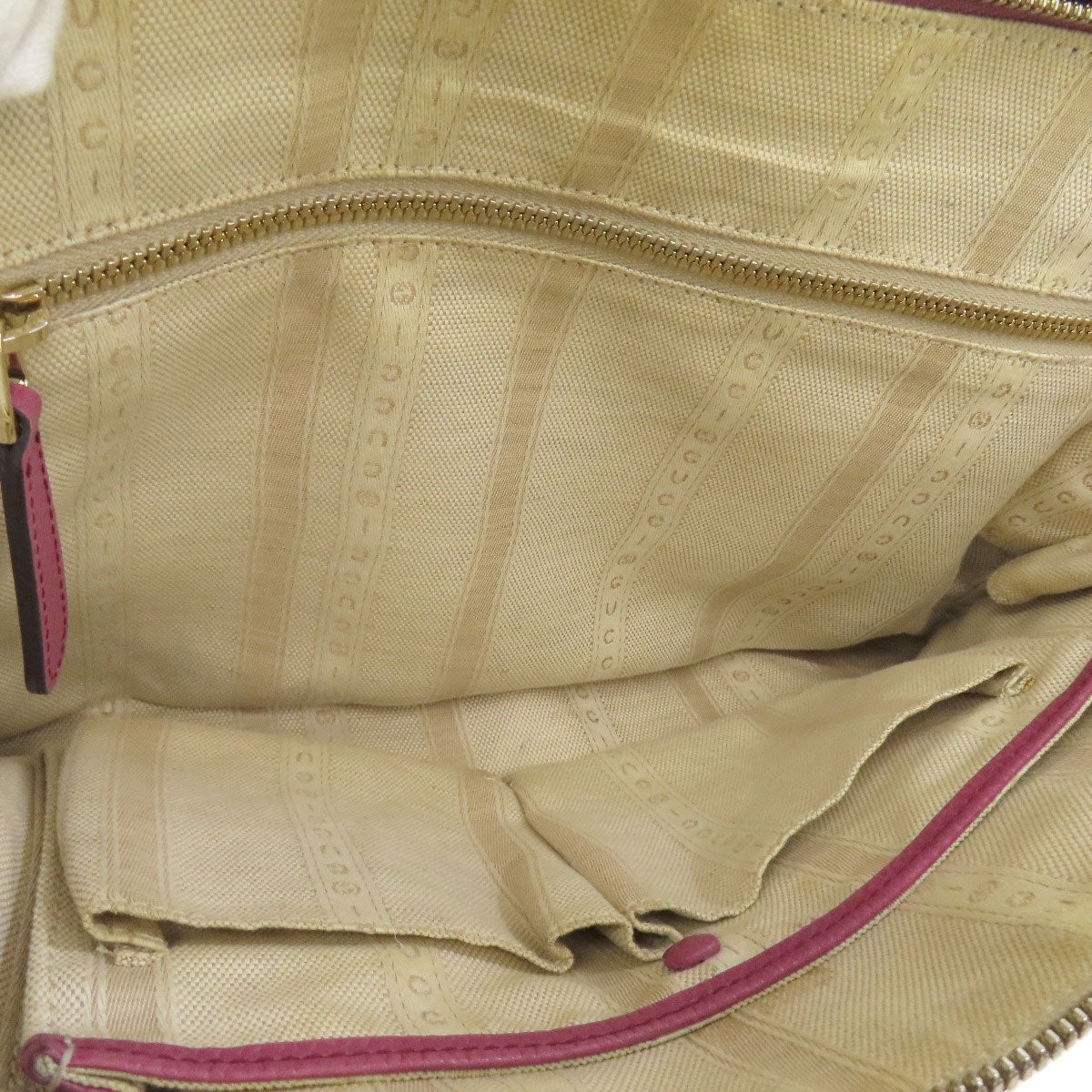 GUCCI Tote Bag 391987 leather pink 2WAY Women Used Authentic