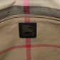 BURBERRY Tote Bag canvas black logo Women Used Authentic