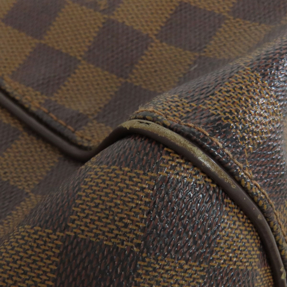 LOUIS VUITTON Shoulder Bag N41541 Damier canvas Brown Sistina MM Women Used Authentic