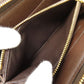 LOUIS VUITTON Long Wallet Purse N61728 Damier canvas Brown Portonet Zip Women Used Authentic