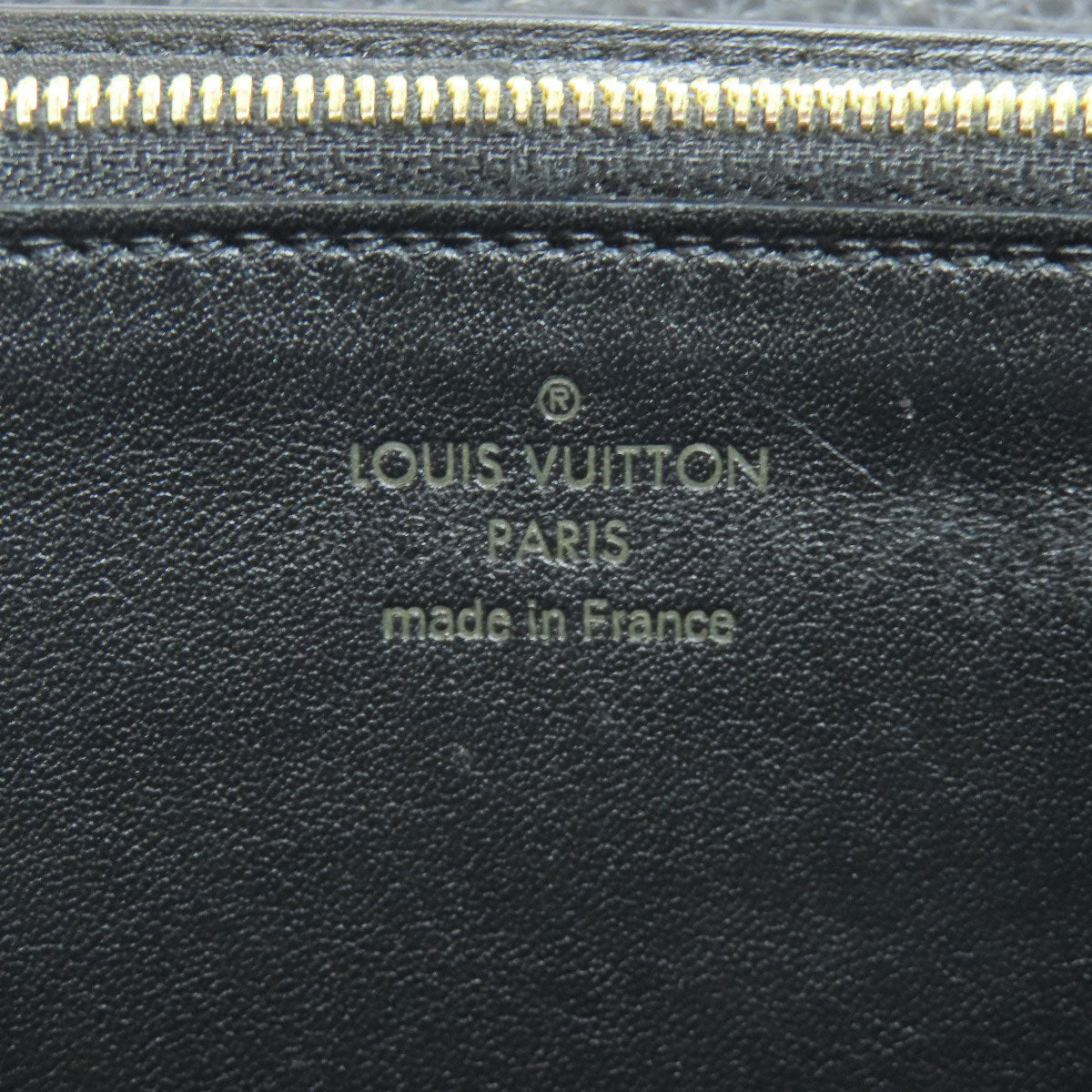 LOUIS VUITTON Long Wallet Purse N90129 Taurillon Clemence Leather black Portefeuille Capsine Women Used Authentic