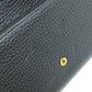 LOUIS VUITTON Long Wallet Purse N90129 Taurillon Clemence Leather black Portefeuille Capsine Women Used Authentic