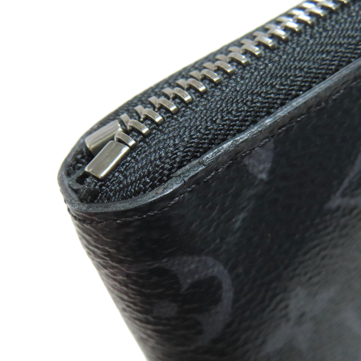 LOUIS VUITTON Long Wallet Purse M62295 Monogram Eclipse black Zippy Wallet Vertical mens Used Authentic