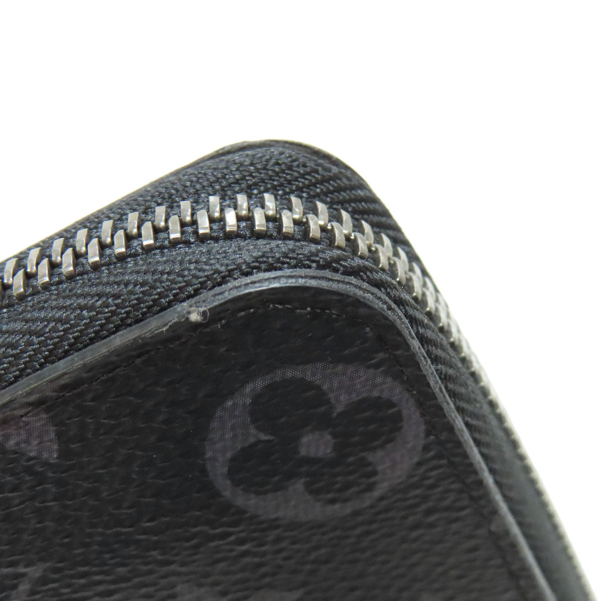 LOUIS VUITTON Long Wallet Purse M62295 Monogram Eclipse black Zippy Wallet Vertical mens Used Authentic