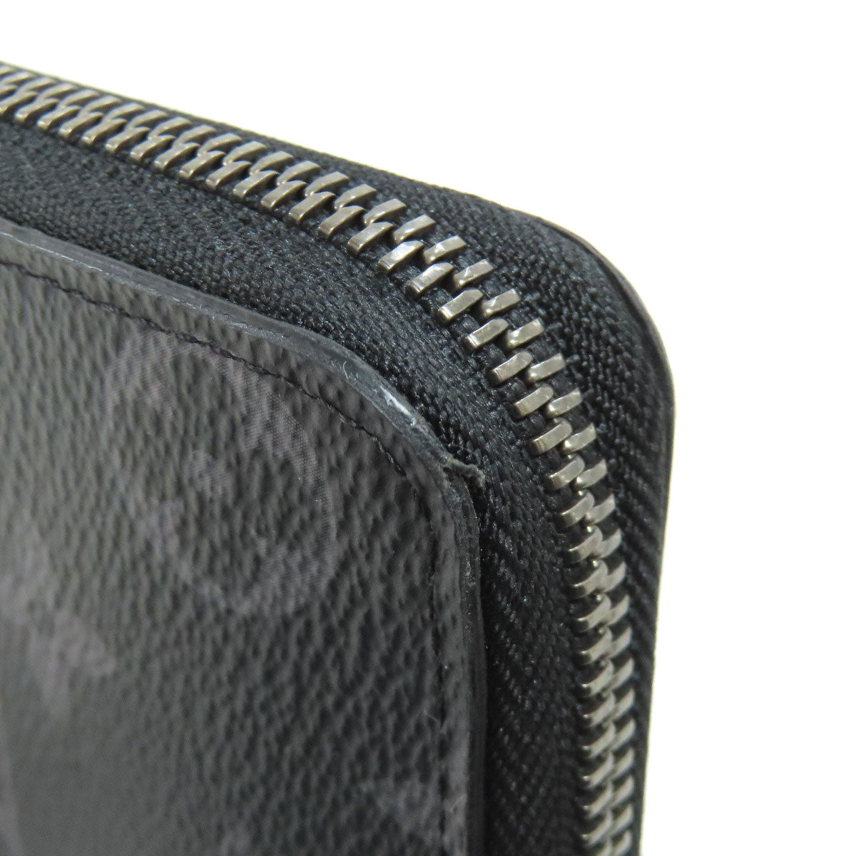LOUIS VUITTON Long Wallet Purse M62295 Monogram Eclipse black Zippy Wallet Vertical mens Used Authentic