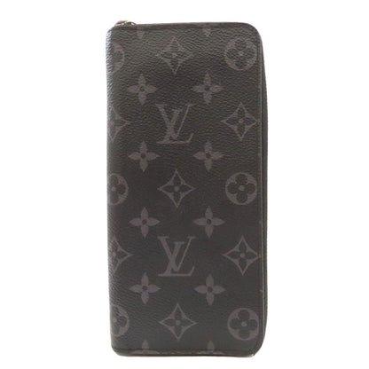 LOUIS VUITTON Long Wallet Purse M62295 Monogram Eclipse black Zippy Wallet Vertical mens Used Authentic