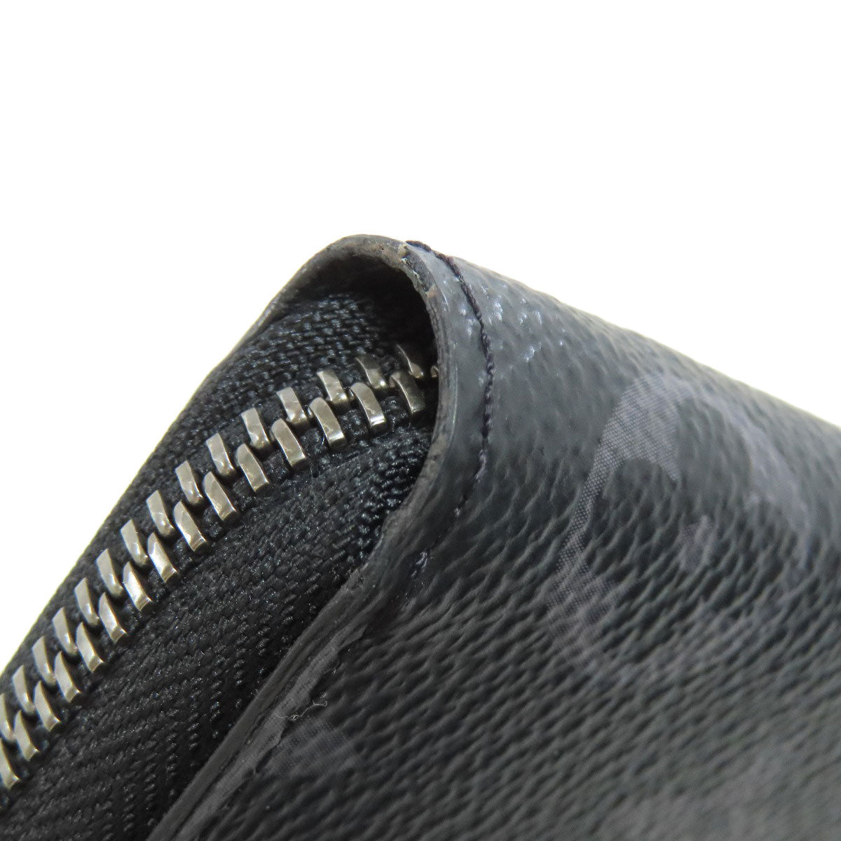 LOUIS VUITTON Long Wallet Purse M62295 Monogram Eclipse black Zippy Wallet Vertical mens Used Authentic